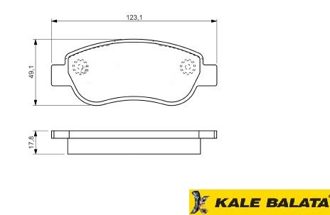 DİSK BALATA (ÖN) FIAT PALİO 1,2 (KL723)