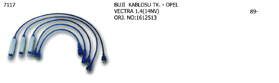 BUJİ KABLOSU TK. OPEL VECTRA 1.4