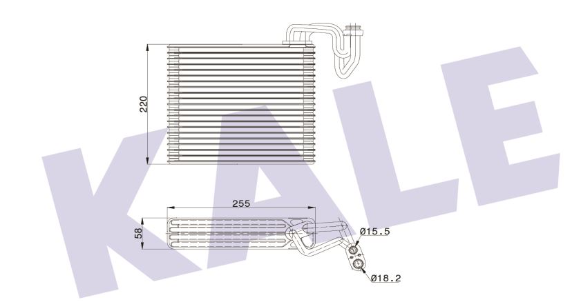 EVAPORATOR (BRAZING) HONDA CIVIC VII 1.4 1.6 1.7 01-05