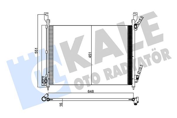 KLİMA RADYATÖRÜ (BRAZİNG)(AT/MT)(KURUTUCULU) RENAULT KOLEOS 2.0DCI 2.5 08-