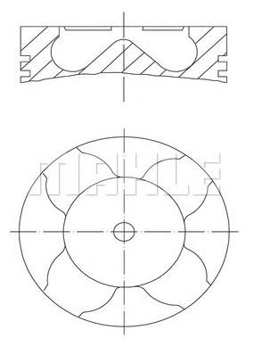 PİSTON,SEGMAN (STD)(73.70MM) PEUGEOT 206 - DW4 HDI 16V