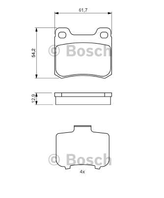 DİSK BALATA (ARKA) M.BENZ (W201)2.0-D2.0-D2.5 89-