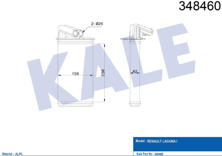 KALORİFER RADYATÖRÜ (MEKANİK) RENAULT LAGUNA I