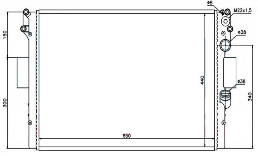 SU RADYATÖRÜ (MEKANİK)(MT)(MIV005) IVECO DAİLY 2.5 TD 99-