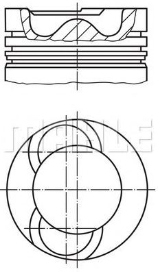 PİSTON,SEGMAN (STD)(81.01MM) VW 2.5 CRAFTER 88/109 PS