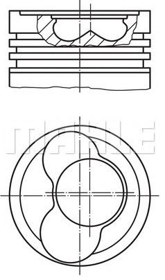 PİSTON,SEGMAN (STD)(81.01MM) VW-T4 2.5 LT 35 3.4.5 81.00