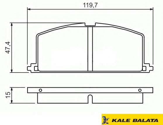 DİSK BALATA (ÖN) TOYOTA CARINA - COROLLA 83-93