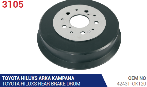 KAMPANA (ARKA) TOYOTA HI-LUX 4X2