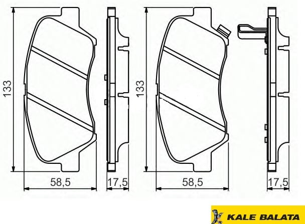 DİSK BALATA (ÖN) HYUNDAI ACCENT BLUE - İ40