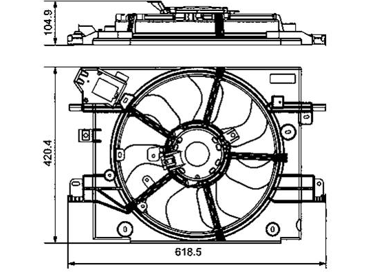 FAN MOTORU (DAVLUMBAZLI)(FDC385) DACIA DUSTER DOKKER LODG