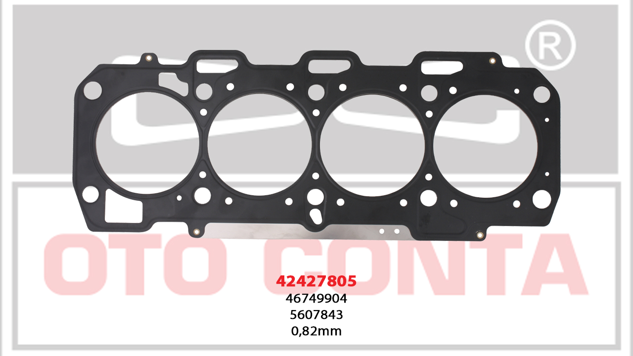 SİLİNDİR KAPAK CONTASI (0,82 MM)(ÇELİK)(DELİKSİZ) FIAT DOBLO 1.9 JTD