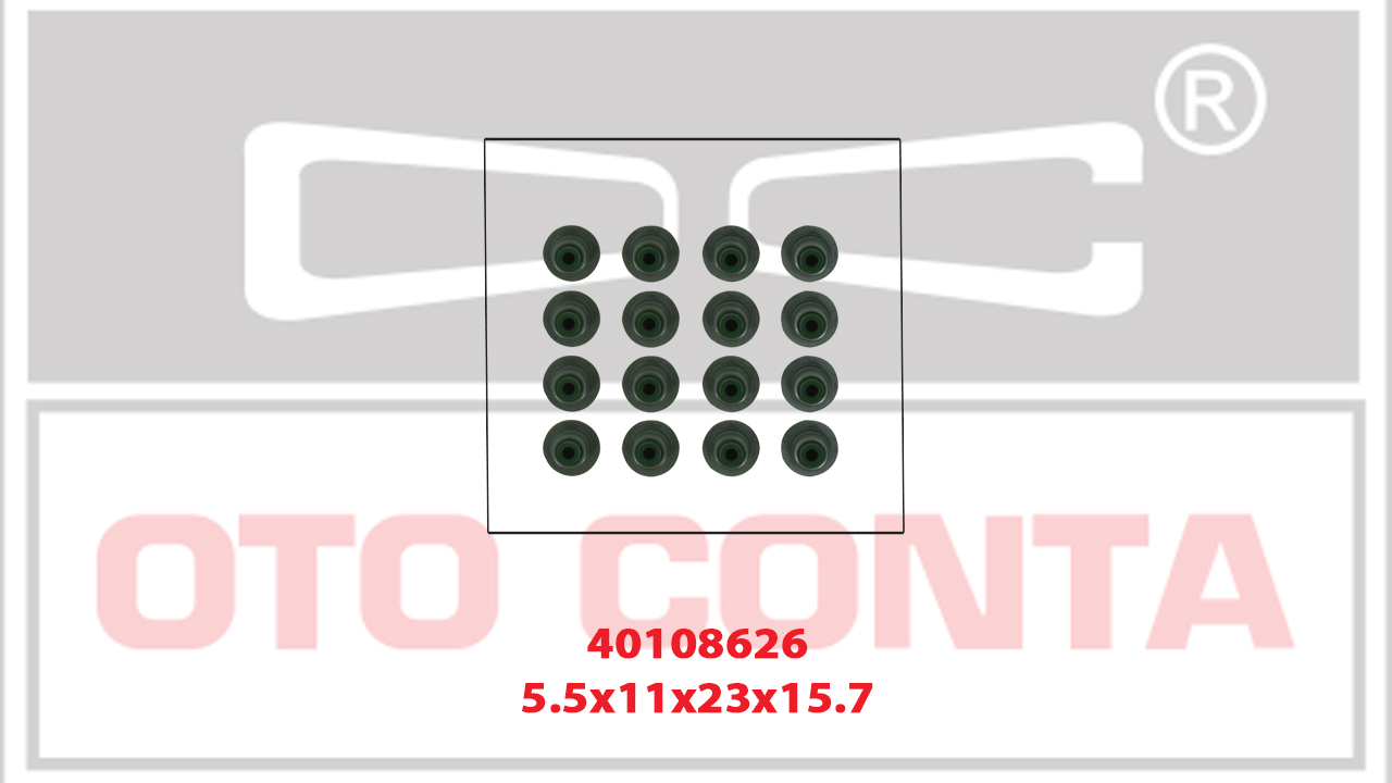 SUBAP LASTİĞİ (5,5MM)( 5,5X11X23X15,7MM) RENAULT CLIO II 1.2 16V 01- (D4F-D4D)