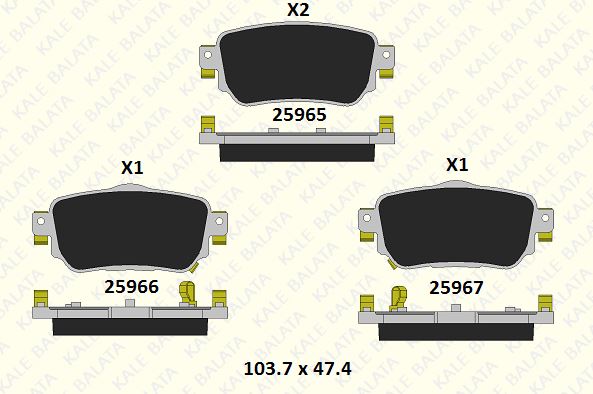 DİSK BALATA (ARKA) NISSAN QASHQAI II, X-TRAIL - RE