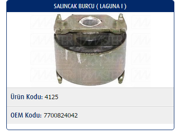 SALINCAK BURCU RENAULT LAGUNA I