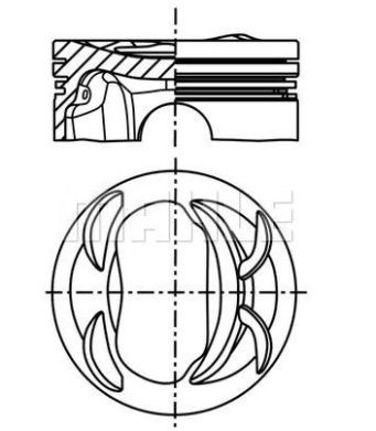 PİSTON,SEGMAN (77.01MM) VW EOS 07-15 / GOLF 07-09 / JETTA III 07-10 / IV 11- / PASSAT 10-14 / SCIROCCO 08-17 / TIGUAN 10-18 / SKODA OCTAVIA II 08-13 / RAPID 12-15 / SUPERB II 08-15 / SEAT ALTEA 07- / LEON 07-12 / TOL