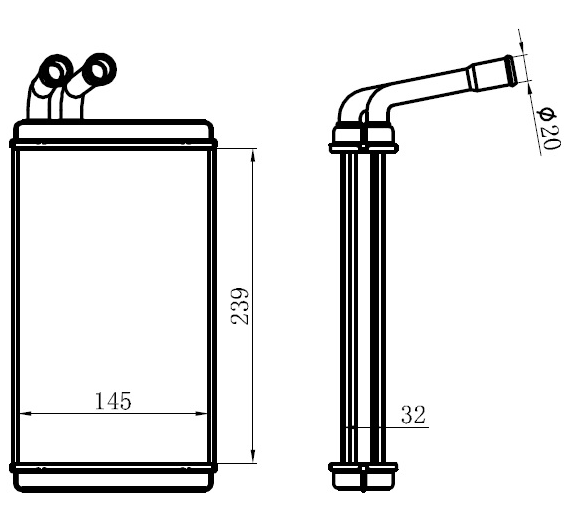 KALORİFER RADYATÖRÜ(KVW009) TRANSPORTER T4 90-