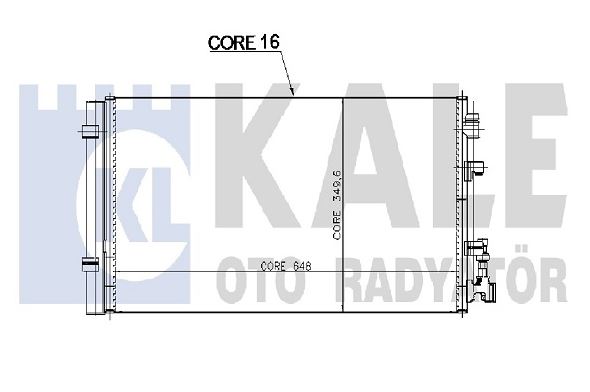 KLİMA RADYATÖRÜ (BRAZING)(MT) FLUENCE CONDENSER 09-101 SIRA ALB