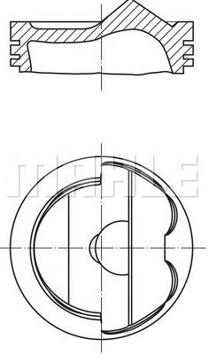 PİSTON,SEGMAN (STD)(76.51MM) BLF-BAG GOLF V-PASSAT-JETTA