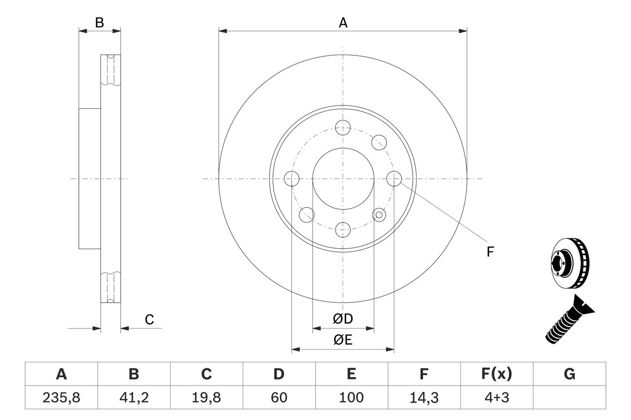 FREN DİSKİ (ÖN)(240MM)(HAVALI) OPEL CORSA C 1.0-1.2-1.7 Dİ 00-