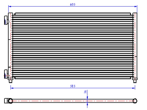 KLİMA RADYATÖRÜ(CFI270) FİAT DOBLO 03-10