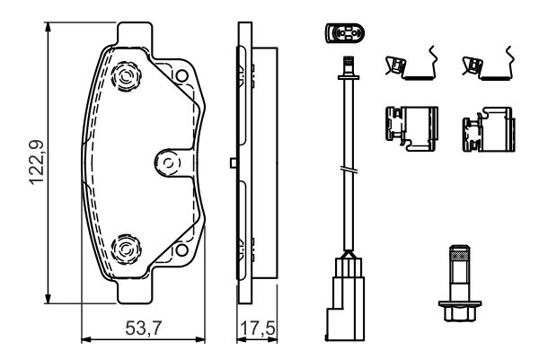 DİSK BALATA (ARKA)(E.NO:0986494171-0986495281) FORD TRANSİT 2,2TDCİ V347 06-