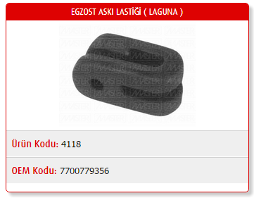 EGZOST ASKI LASTİĞİ RENAULT R21 / CLIO I / KANGOO / TWINGO / LAGUNA