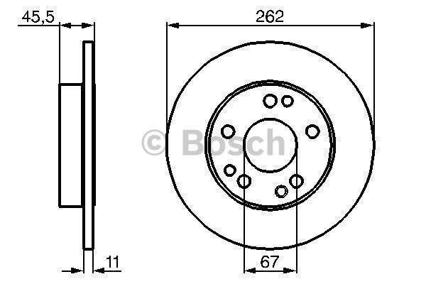 FREN DİSKİ (ÖN)(262MM) M.BENZ 190 (W201) 82-