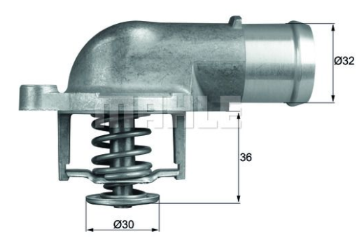 TERMOSTAT (87°C) VW  TOUAREG 2.5 TDI 03-10 / TRANSPORTER V 03-09