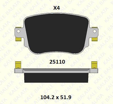 DİSK BALATA (ARKA) AUDI A1, A1 SPORTBACK, Q3