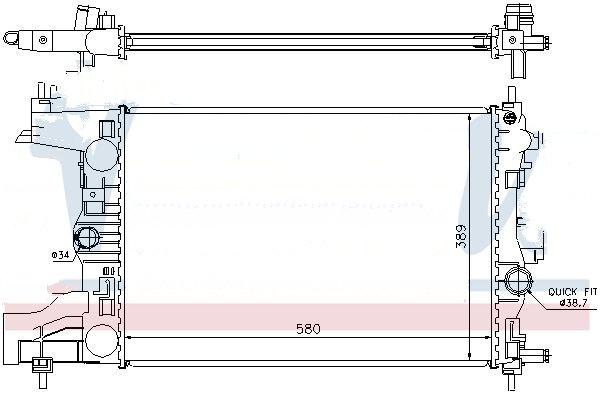 SU RADYATÖRÜ (BRAZING)(MT) OPEL ASTRA J 1,3 CDTI 09- 15 / ASTRA J 1,7 CDTI 09-15