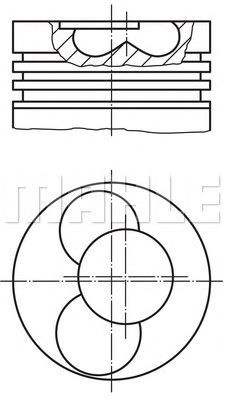 PİSTON,SEGMAN (STD)(79.51MM) VW-T5 AXB AXC 3.4