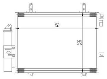 KLİMA RADYATÖRÜ(CRN355) KANGO I 1.2i 16V/ 1.5DCI 98-