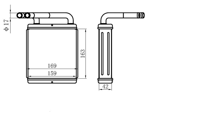 KALORİFER RADYATÖRÜ(KHY005) HYUNDAİ H-100 MİN A/M