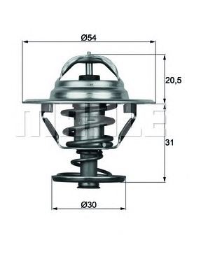 TERMOSTAT (81°C) MITSUBISHI L300 2,3D 83-86 / VOLVO F80