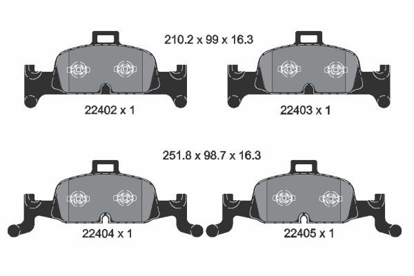 DİSK BALATA (ÖN) AUDI A4 V / A5 II / A6 V / A7 II / Q5 II