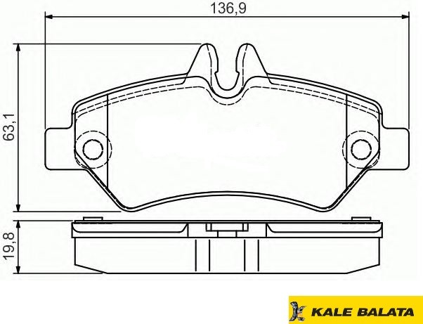 DİSK BALATA (ARKA) VW CRAFTER 10-