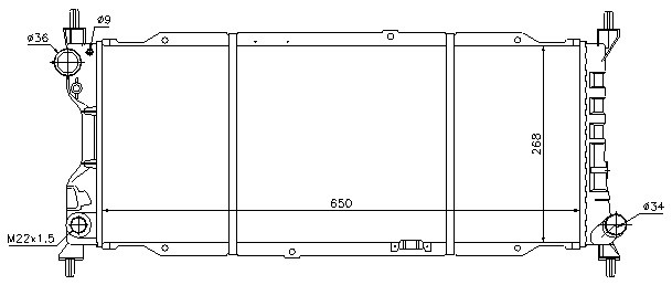 SU RADYATÖRÜ (MEKANİK)(MT)(MOP059) OPEL CORSA B 93- COMBO