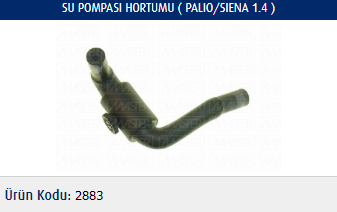 SU POMPASI HORTUMU FIAT PALIO 1.4 97-02 / SIENA 1.4 97-02