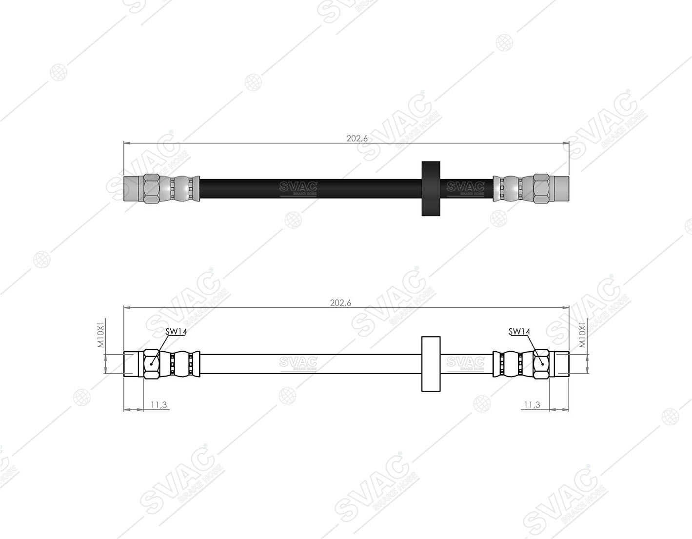 FREN HORTUMU (ARKA) VW GOLF I-GOLF II-PASSAT-POLO-A6 74-92