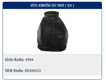 VİTES KÖRÜĞÜ (ÜST)(DERİ) FIAT TOFAŞ M131 SLX