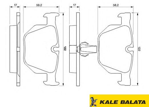 DİSK BALATA (ARKA) BMW 5 (E60-E61) 05- / BMW 6 (E63) 04-