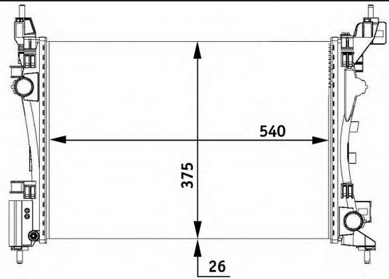 SU RADYATÖRÜ (MEKANİK)(MT)(MFI371) FIAT GRANDE PUNTO 1.2İ-1.4İ 05-