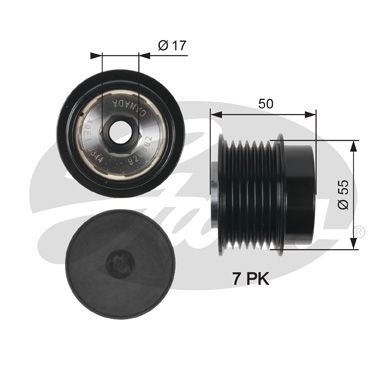 ALTERNATÖR KASNAĞI (7 KANALLI) TOYOTA CAMRY 06-11, PREVIA III 05-