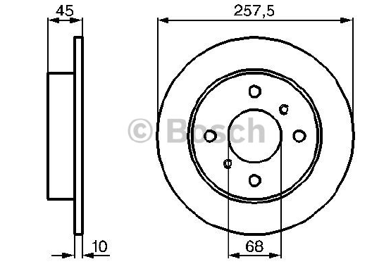 FREN DİSKİ (ARKA)(257,8MM) NISSAN ALMERA II 02- / PRIMERA 96-