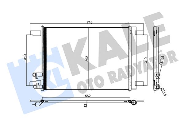 KLİMA RADYATÖRÜ AUDI A1 / A1 CITY CARVER 25-30-35TFSI 18- - SEAT LEON 19- / IBIZA V / ARONA 17- 1.0/1.5TSI 1.6TDI / TARRACO 1.5TSI 2.0TDI 18- - SKODA SUPERB III 15- / OCTAVIA III-IV 19- / KODIAQ 16- / KAROQ 17- / KAM