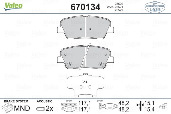 DİSK BALATA (ARKA) HYUNDAI GENESIS 3.8 08>, SANTA FE 09>; KIA SORENTO II 09>