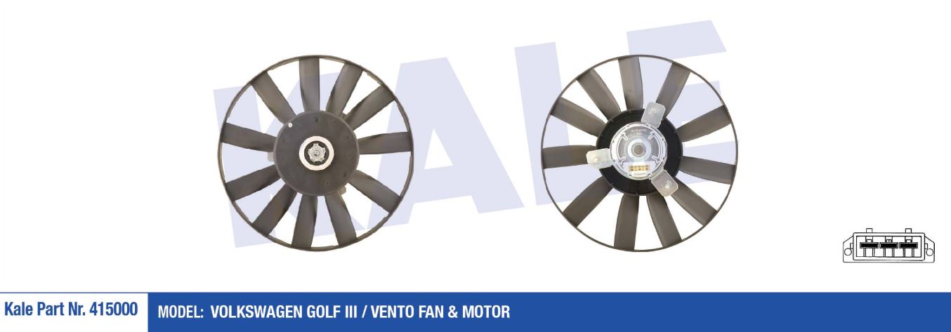 FAN MOTORU VW GOLF III/VENTO 305mm