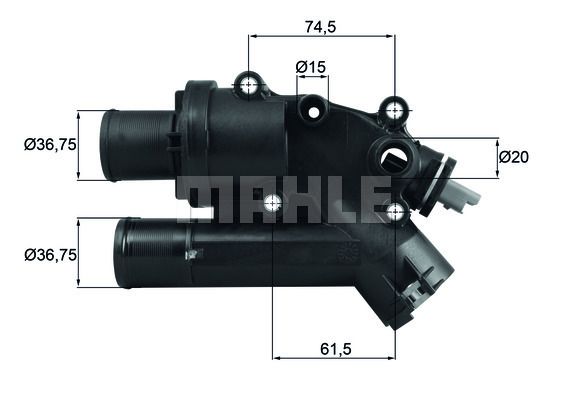 TERMOSTAT (83 C) FORD MONDEO IV 2.2 TDCİ 08-15 / PEUGEOT 407 2.2 HDİ 08-10 / 508 2.2 HDİ 11- / CITROEN C5 II 2.2 HDİ 06-08