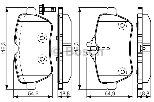 (BSC)DİSK BALATA (ARKA) MERCEDES S300-S500-S350 12-