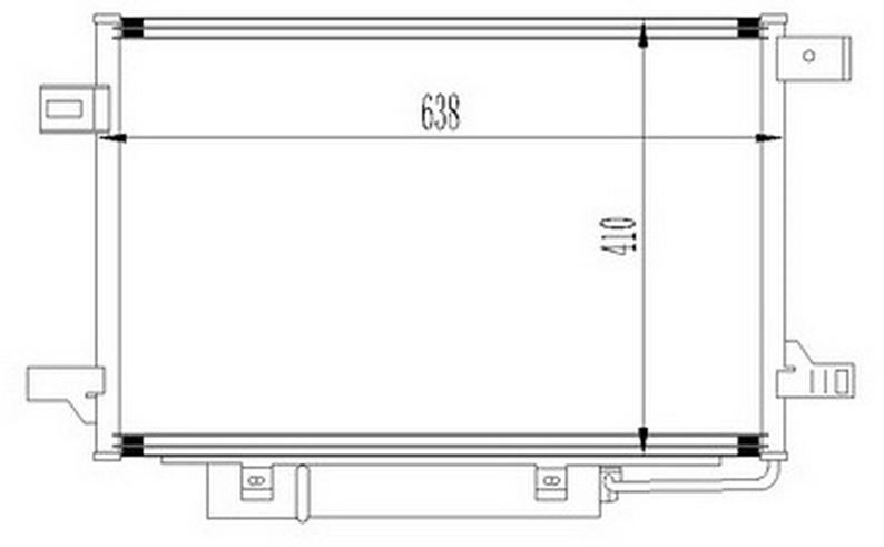 KLİMA RADYATÖRÜ M.BENZ W169/W245 A-B A150-A150CDİ-A170-A180CDİ- (638x410x16)